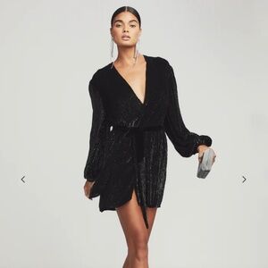 Retrofete Gabrielle Robe Dress Black XS PERFECT CONDITION, WORN ONCE